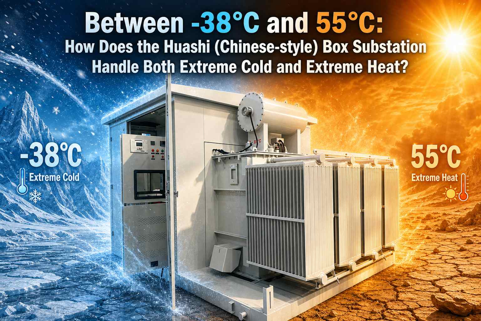 -38°C आणि 55°C दरम्यान: Huashi (चीनी-शैलीतील) बॉक्स सबस्टेशन कसे करते